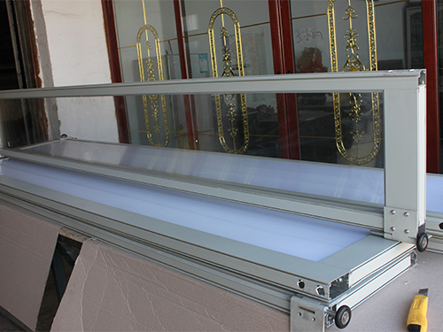 铝合金透视提升门 